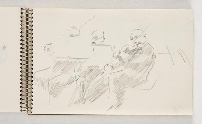 Lotte Laserstein, 10 små skissblock med teckningar.