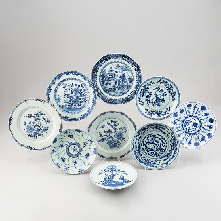 A set of nine dishes, Qing dynasty, 18th/21st Century.