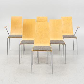 A set of 6 chairs, Mattias Ljunggren, "Cobra", Källemo.