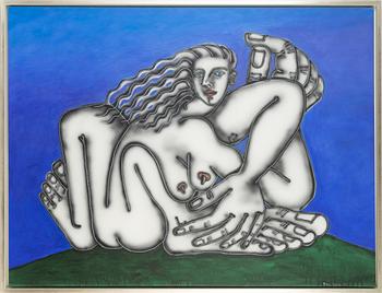 Timo Solin, oil on canvas, signed and dated -01.