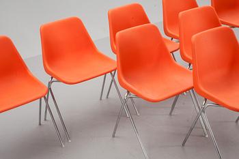 STOLAR, 8 st, Robin Day, Overman, märkta.