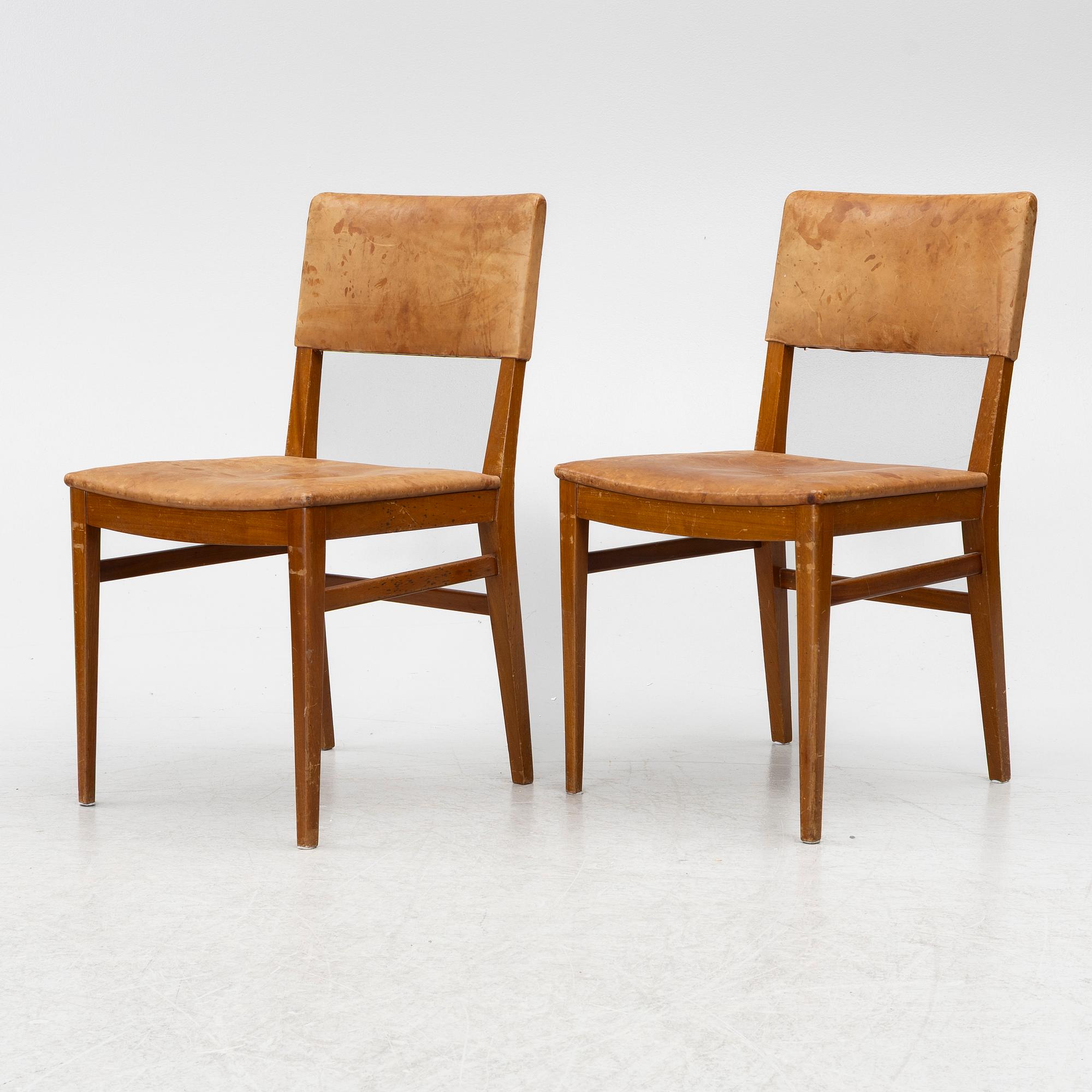 Chairs, 4 pcs, mid-20th century.