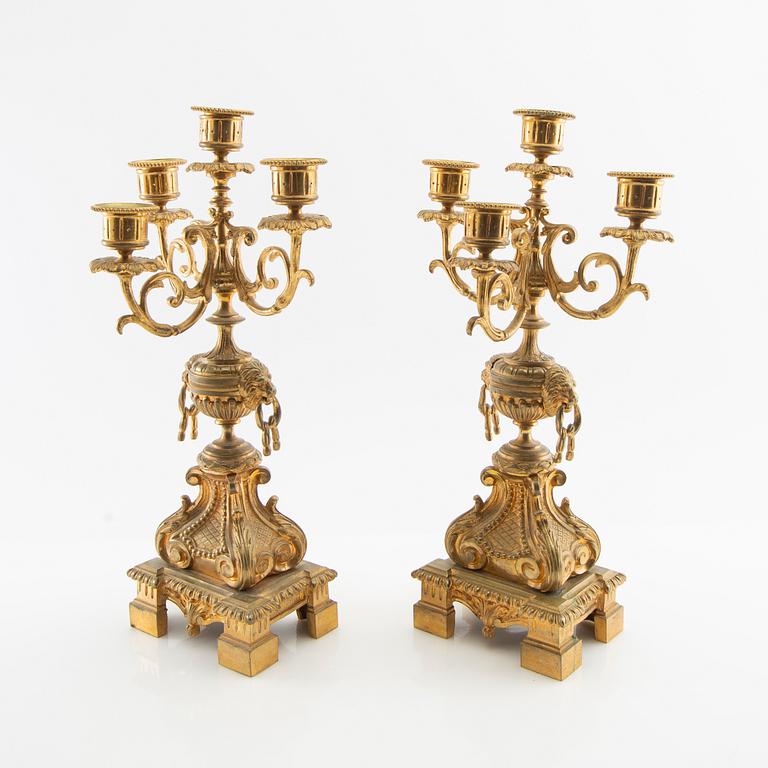 Candelabra 1 pair, France late 19th century.
