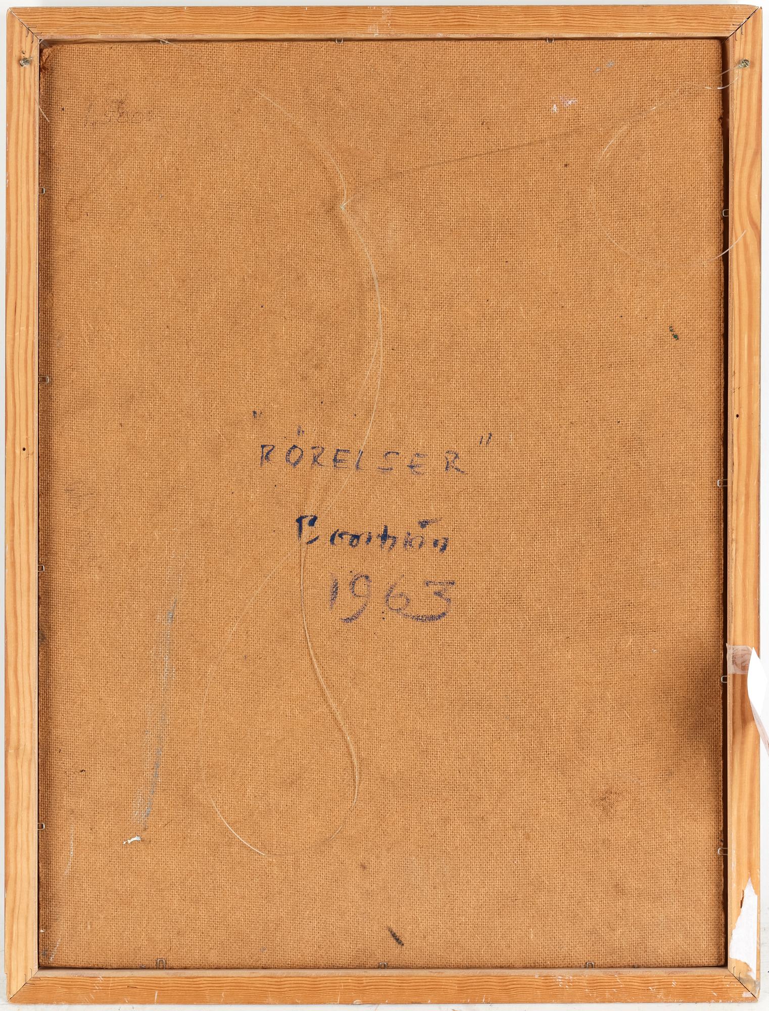 HARRY BOOSTRÖM, olja på pannå, signerad a tergo o daterad 1963.