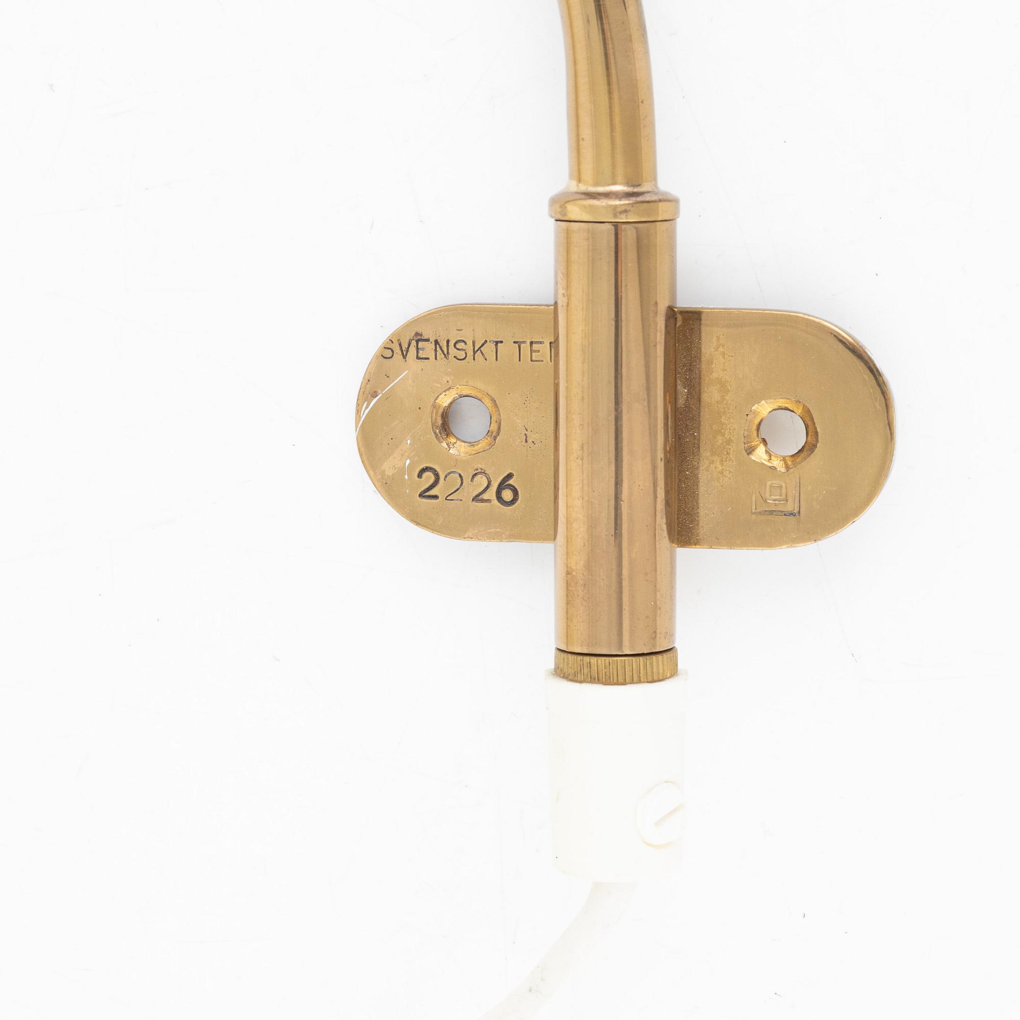 Josef Frank, a pair of wall lamps, model "2226", Firma Svenskt Tenn.