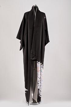 KIMONO OCH JACKA, 4 delar, siden, 1900-tal.