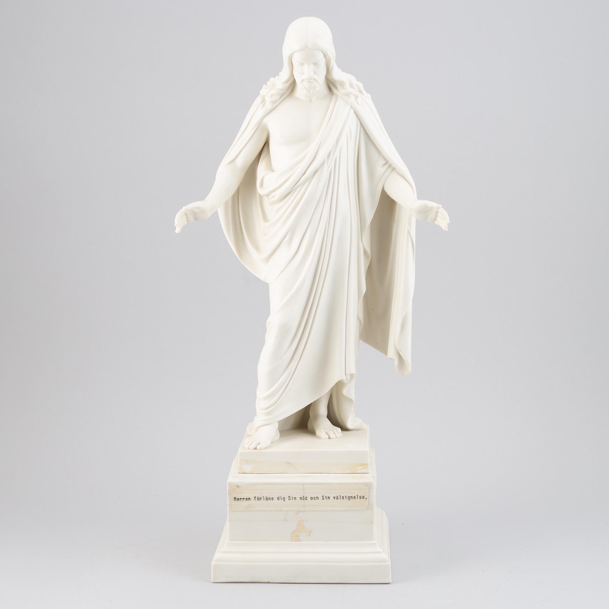 Bertel Thorvaldsen, efter. Skulptur, parian, Gustavsberg, 1927.