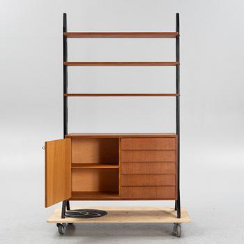 A teak veneered bokkcase, Sweden, 1950's.