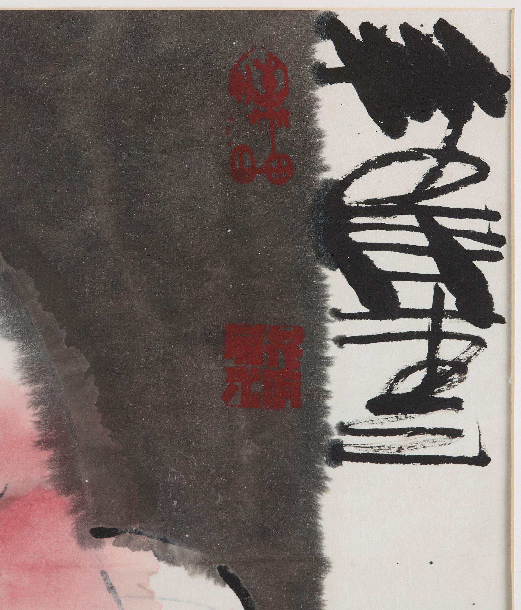 MÅLNING, av Tong Zhengang (1959-), signerad.
