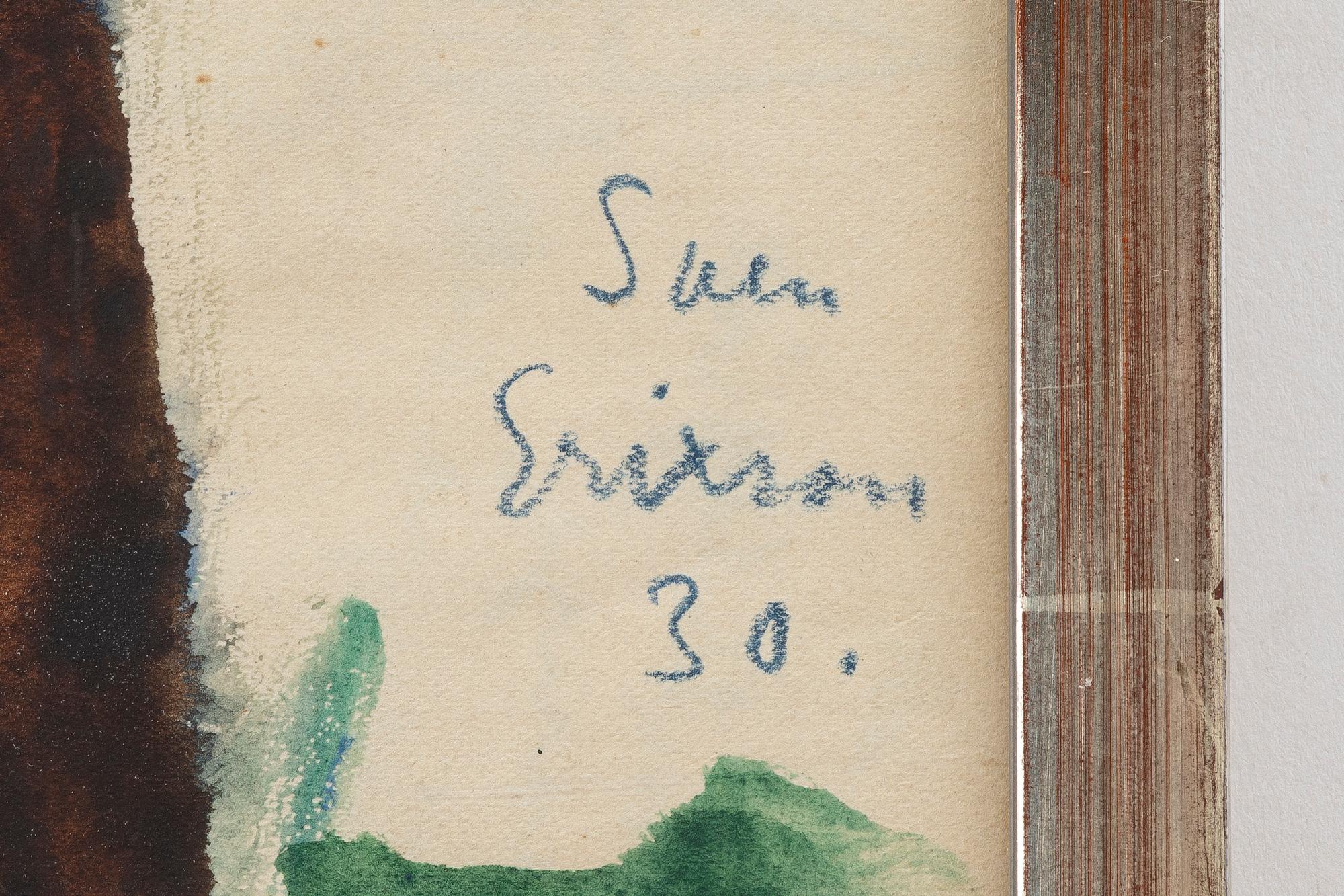 Sven X:et Erixson, Seated man by a tree.