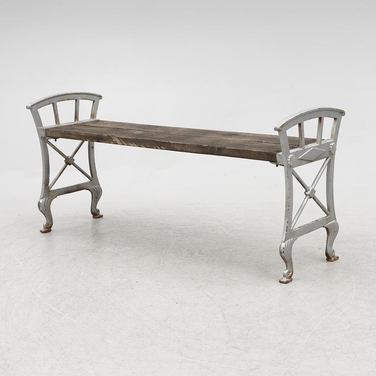 Folke Bensow, a garden bench, 'Parkbänk n:r 2', Näfveqvarns bruk.