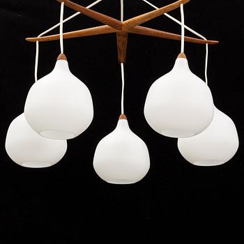 Uno & Östen Kristiansson, taklampa, Luxus, Vittsjö, 1950/60-tal.