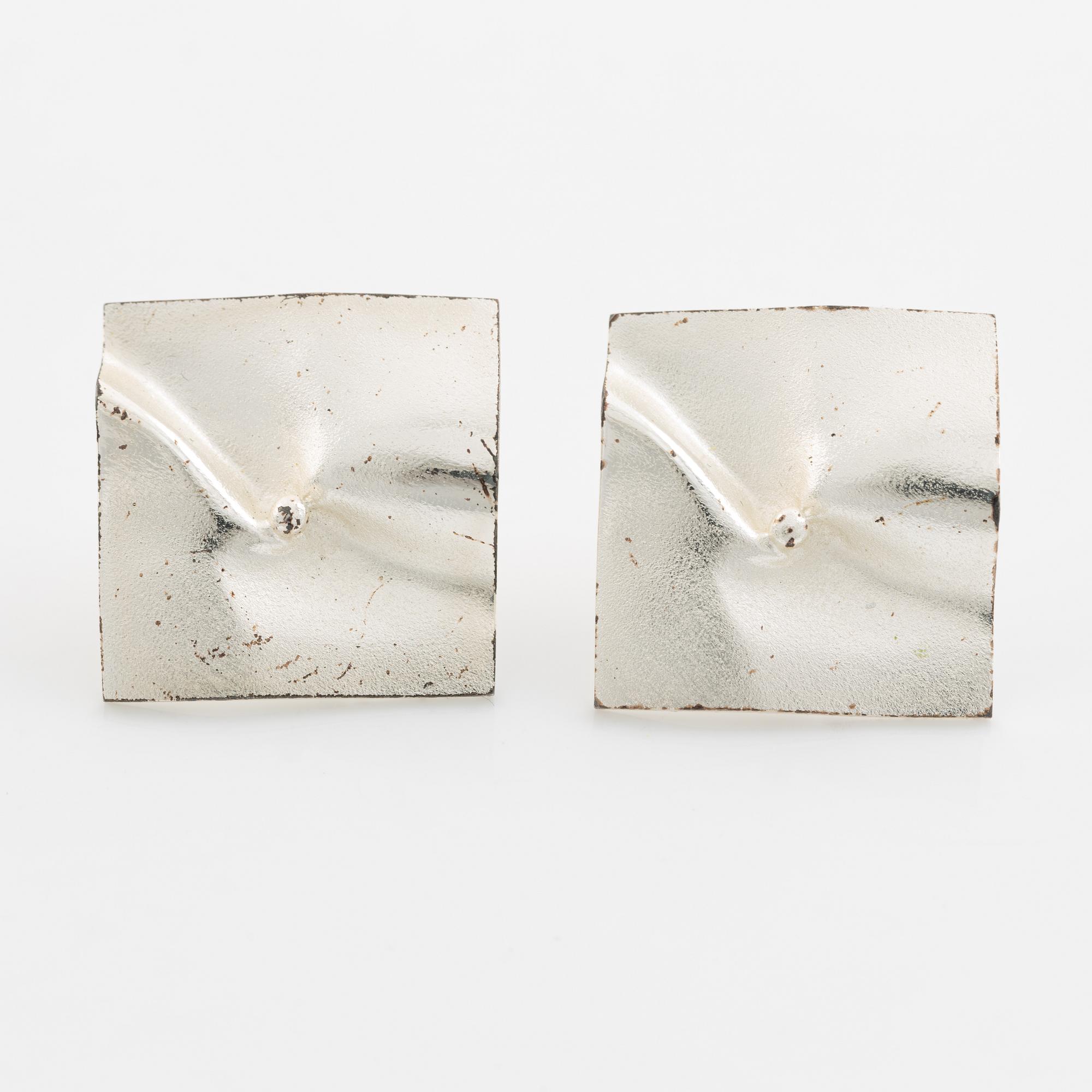 Lapponia, Smyckesset, örhängen 2 par, collier 2 st, samt  armlänk, silver.