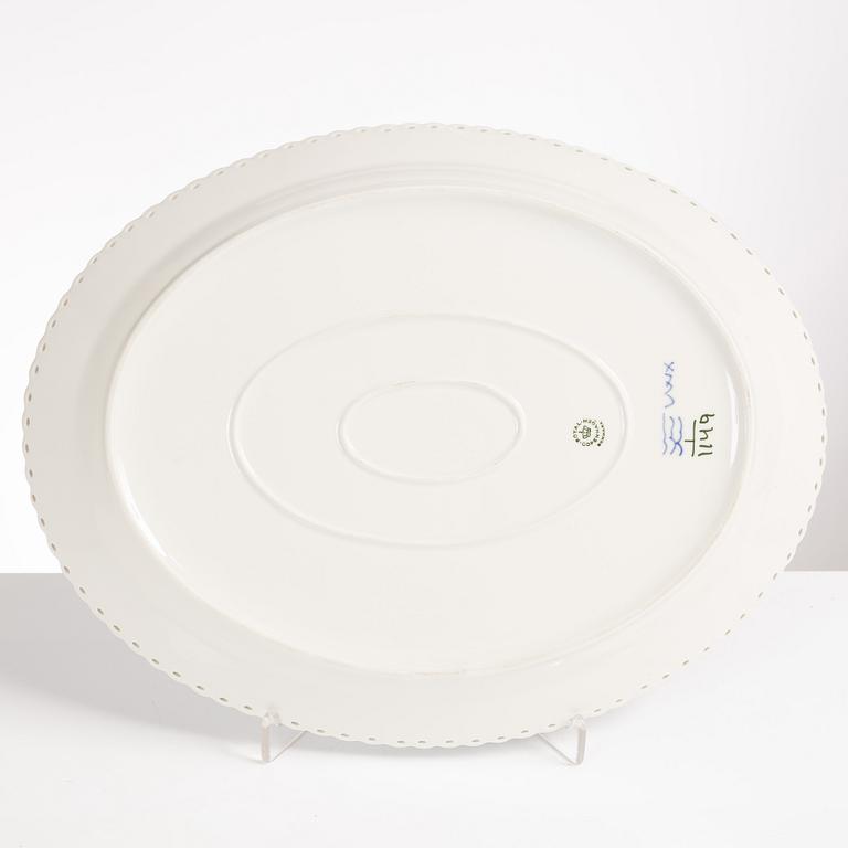 A 'Blue fluted' porcelain serving dish, Royal Copenhagen, Denmark 1969-1974.