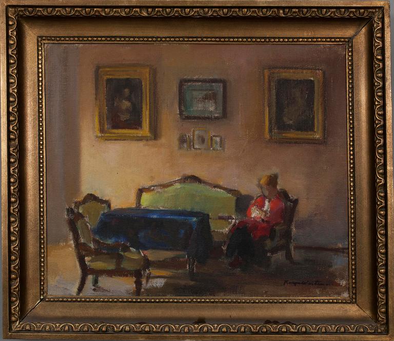 KAAPO WIRTANEN, öljy kankaalle, sign.