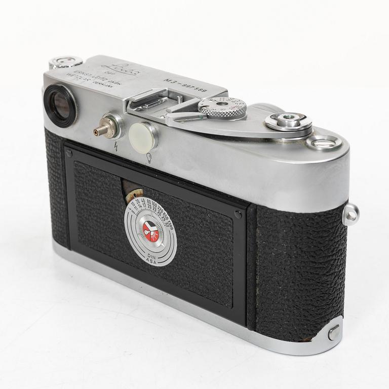A Leica M3 camera with lens and accessories, Ernst Leitz, Wetzlar, Germany, 1960.