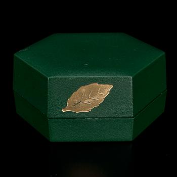 RIIPUS JA KETJU, kullattua hopeaa, Tanska, Flora Danica, 190-luvun loppu.