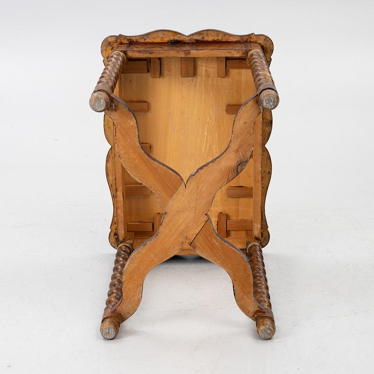 A Baroque style table, late 19th Century.
