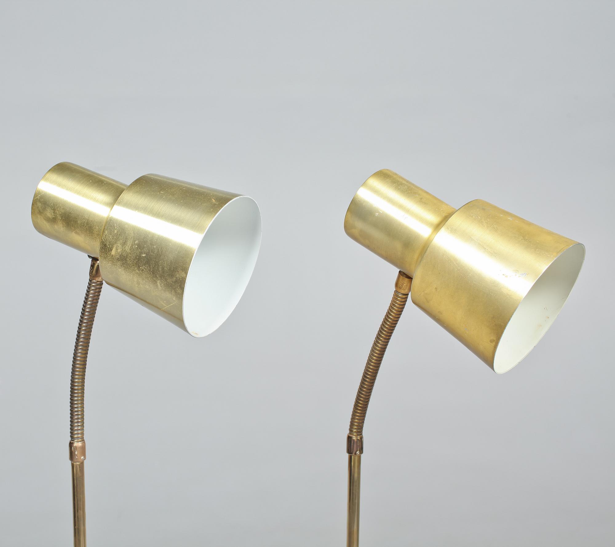 GOLVLAMPOR, ett par, EWÅ, Värnamo. 1900-talets mitt.