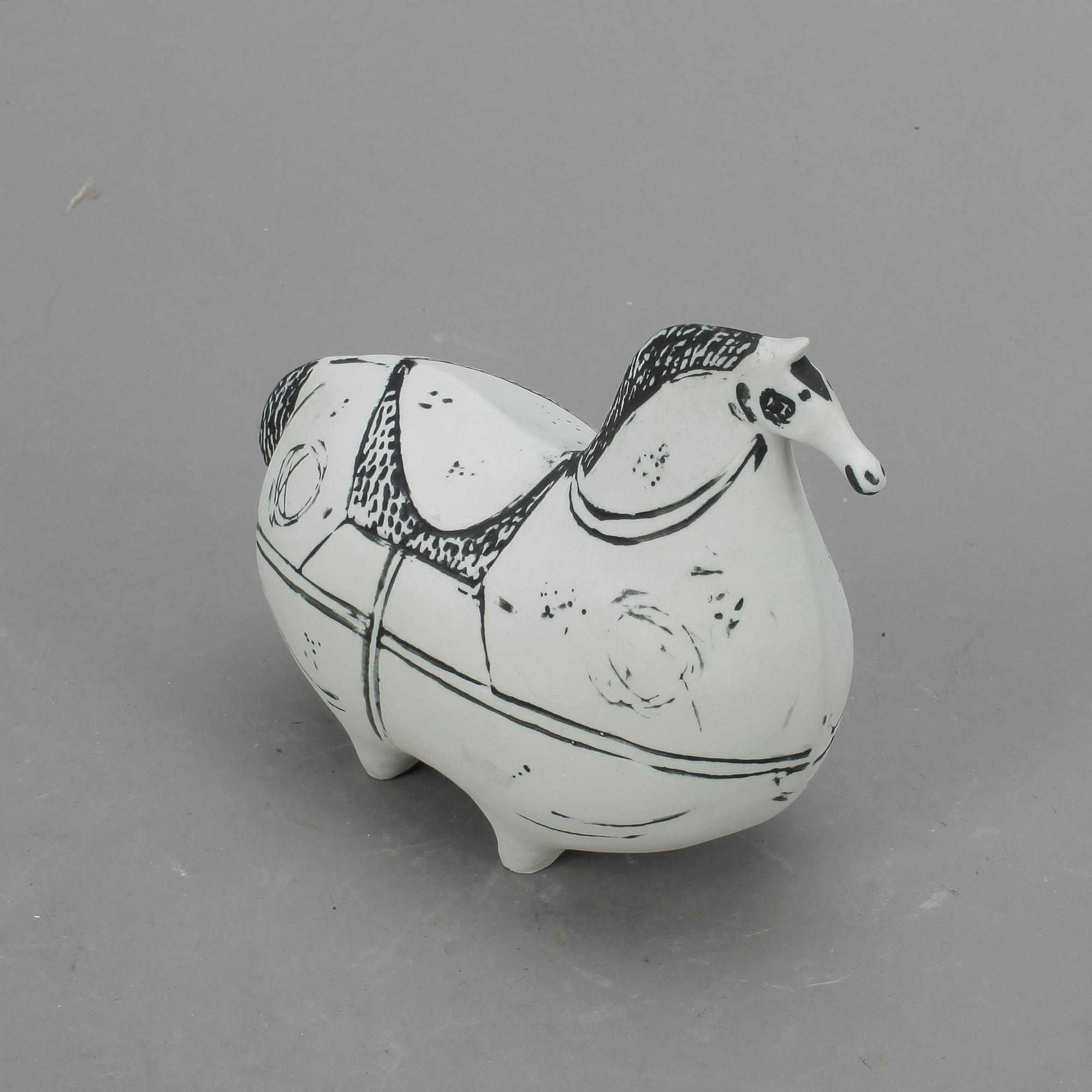 FIGURIN, stengods, "Springare", Stig Lindberg, Gustavsbergs studio, tillverkad mellan 1952-1972.