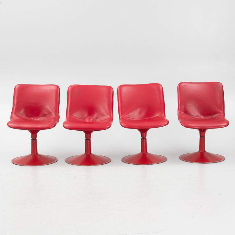 Yrjö Kukkapuro, four "Saturnus" chairs, Hiami, Finland, 1970's.