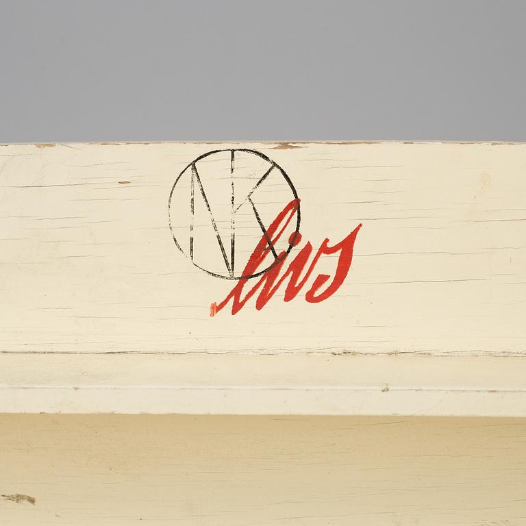 LEKSAK, i form av affär med logotyp för NK livs, 1930-/40-tal.