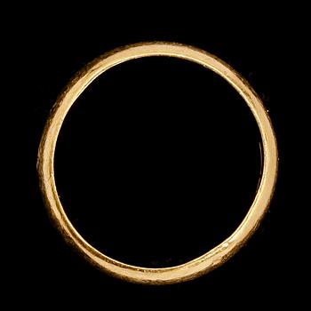 RING, 23 k guld, 1970-tal. Vikt ca 18 gram.