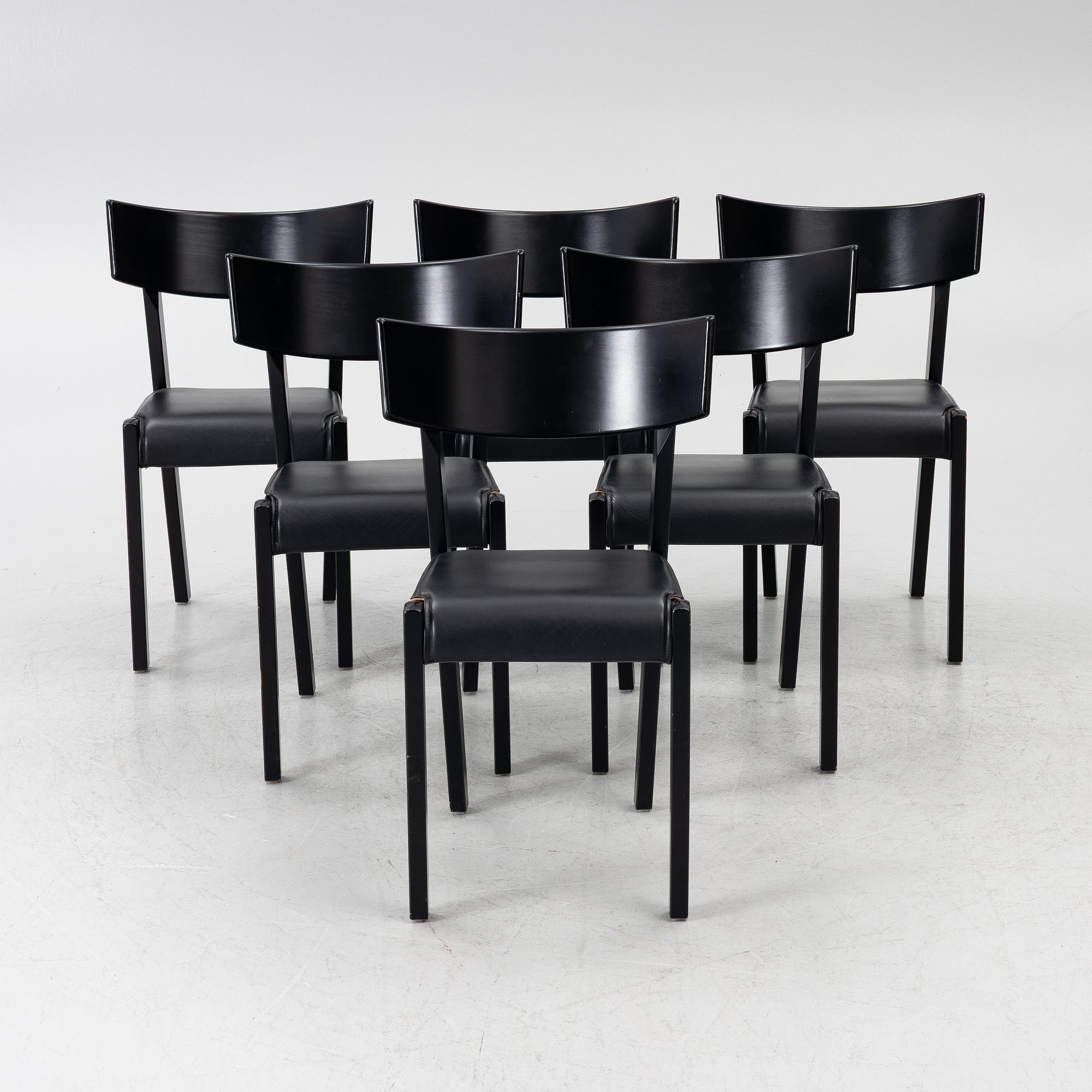 Ralf Lindberg, chairs, 6, “Tati”, Gärsnäs, designed in 1989.