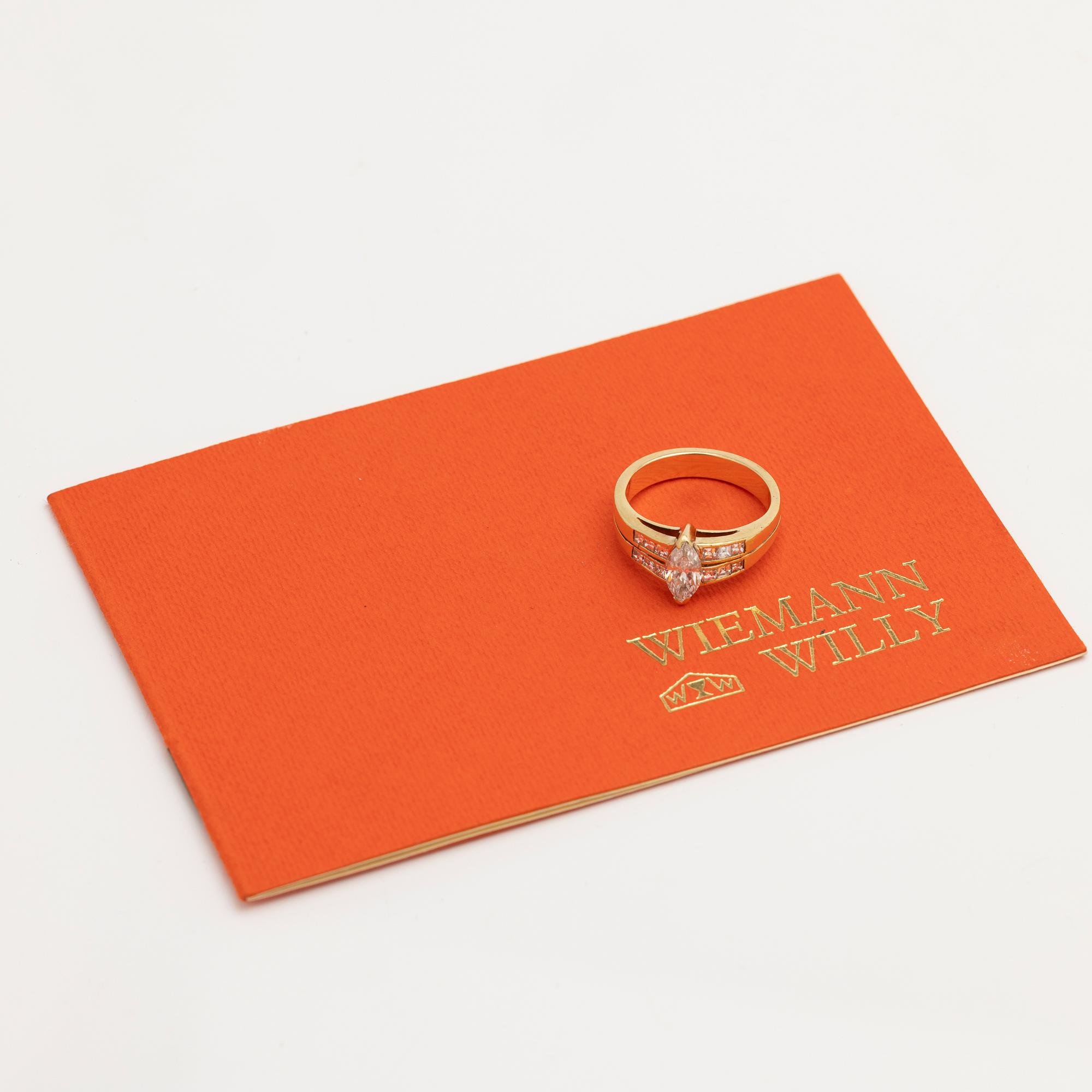 Willy Wiemann, Ring in 18K gold and diamonds, Merano, Italy.