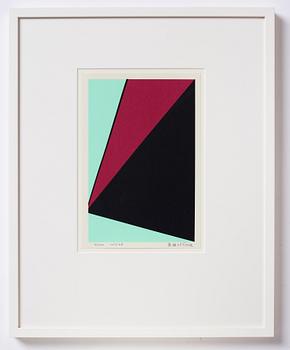 Olle Baertling, silkscreen in colours, 1953-68, signed 3/300.