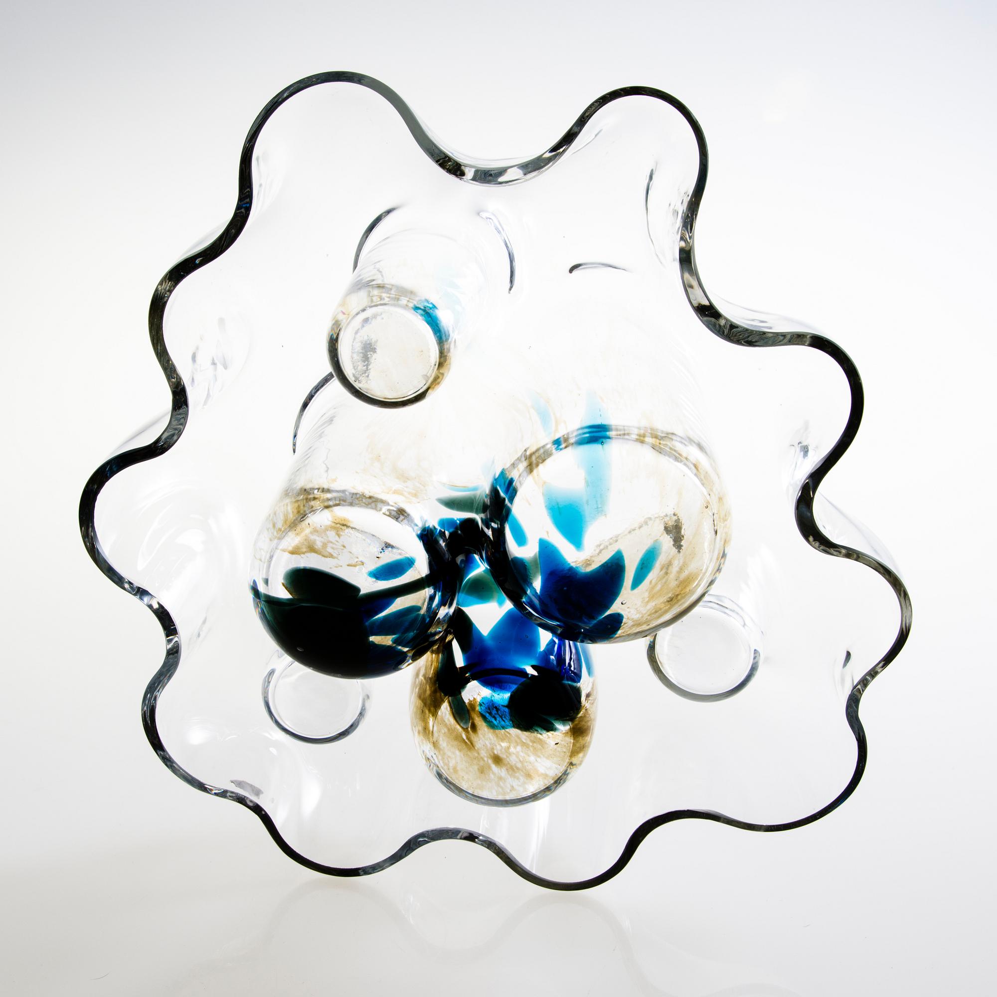 HELENA TYNELL, A Moonwalk' glass sculpture signed Helena Tynell, Riihimäen Lasi Oy. Designed in 1973.
