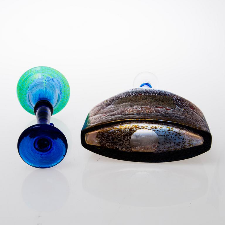 KOSTA BODA, PARTI DIVERSE GLAS, 5 delar, glas, Kosta Boda Sverige, 1900-talets slut.