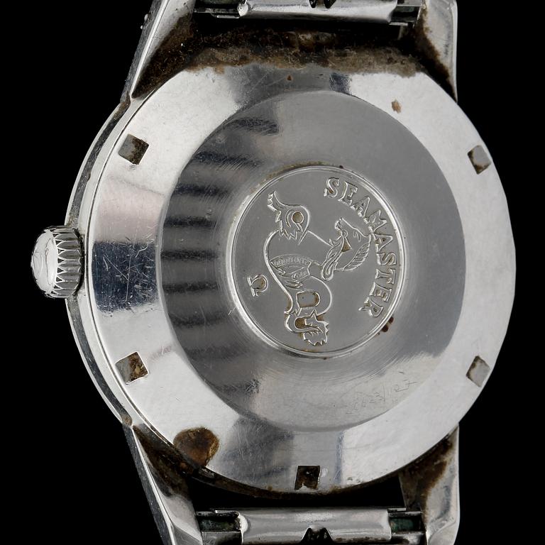 ARMBANDSUR, herr, Omega, "Seamaster", stål.