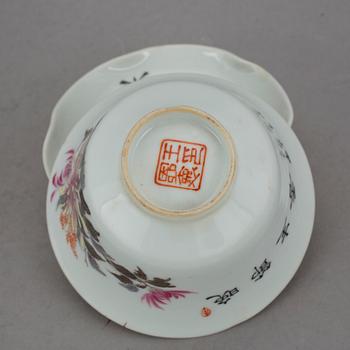 SERVISDELAR, 8 delar, porslin, Kina, 1900-tal.