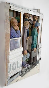 ANDERS ÅBERG, wall-sculpture/relief, signed Anders Åberg.