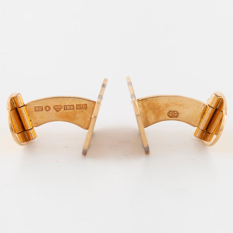 A pair of cufflinks by Engelbert, Stockholm, 1984.