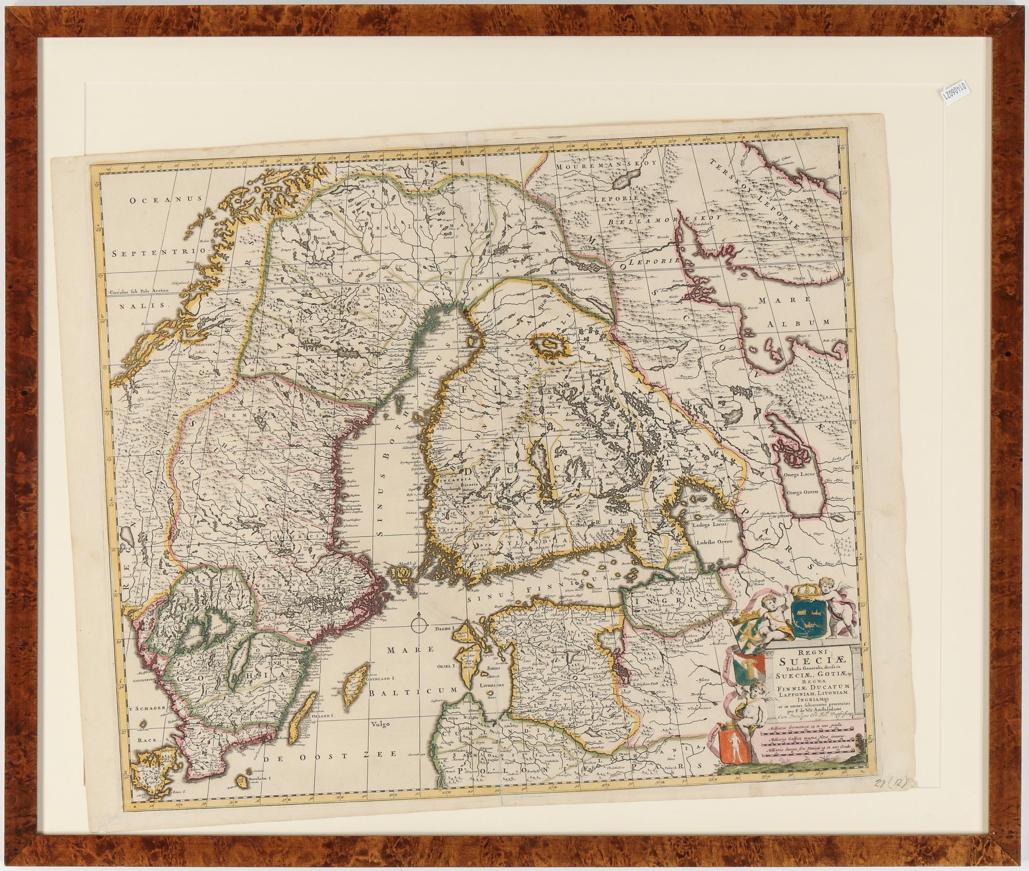 KARTA, "Regni Sueciae Tabula Generalis...", 16/1700-tal.