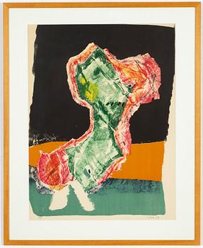 Asger Jorn, färglitografi, 1969, signetaf 36/75.