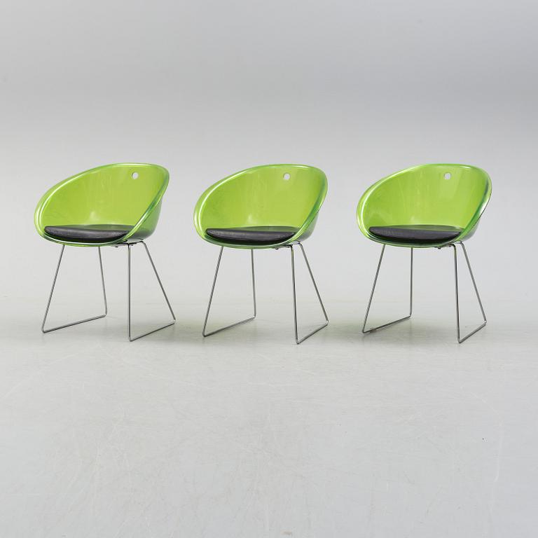 Three 'Gliss' chairs, Pedrali, Italy, end of the 20th century.