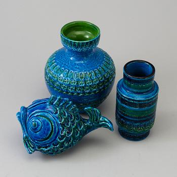 BITOSSI AND ITALICA ARS, four stoneware pieces from Italy, 1960's.