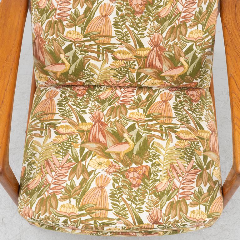 Folke Ohlsson, an armchair with ottoman "Duxiesta", Bra Bohag, Ljungs Industrier, Malmö 1960s.