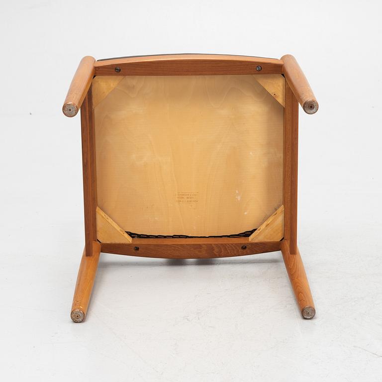 Carl Ewert Ekström, a set of four chairs, Albin Johansson & Söner, Hyssna, Sweden, 1960's.