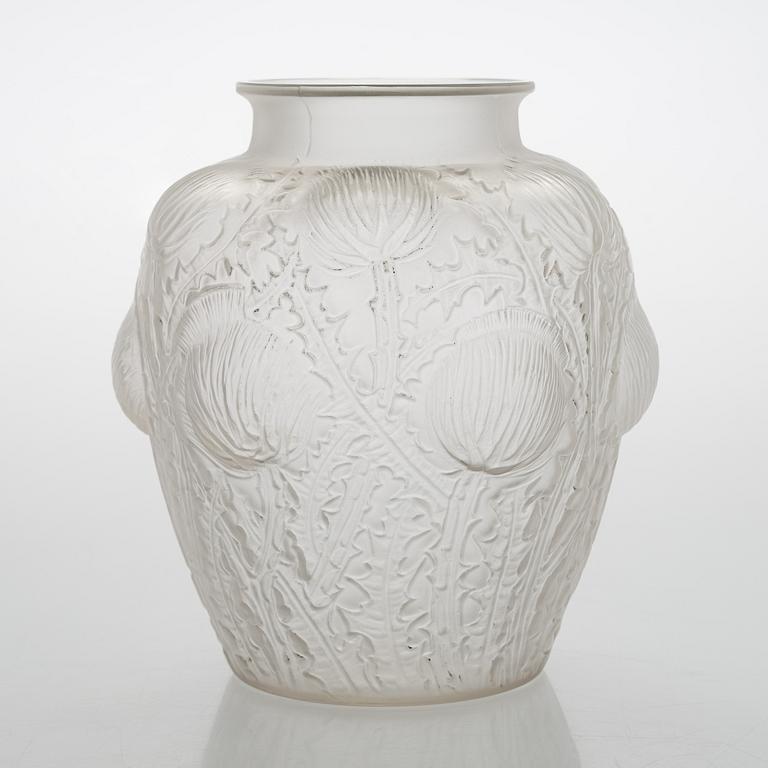 René Lalique, a 'Domrémy' glass vase, 1926.