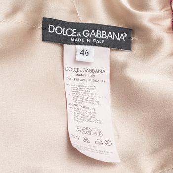 DOLCE GABBANA, dress, italian size 46.