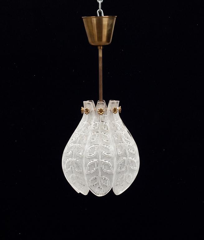 TAKLAMPA, Orrefors, 1900-talets mitt.