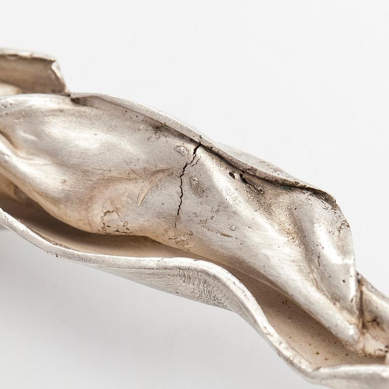 Eila Hiltunen, a unique necklace in sterling silver and rockcrystal, Raimo Nieminen 1996.