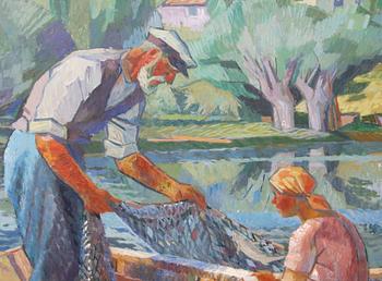 TORHAMN, GUNNAR, olja på pannå, sign.