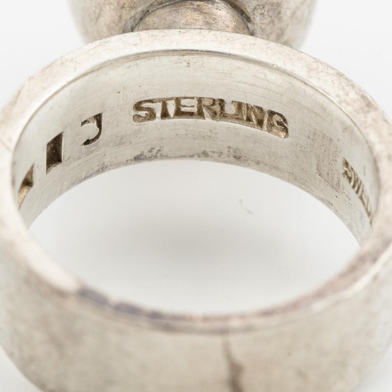 Sigurd Persson, ring, silver med labradorit.