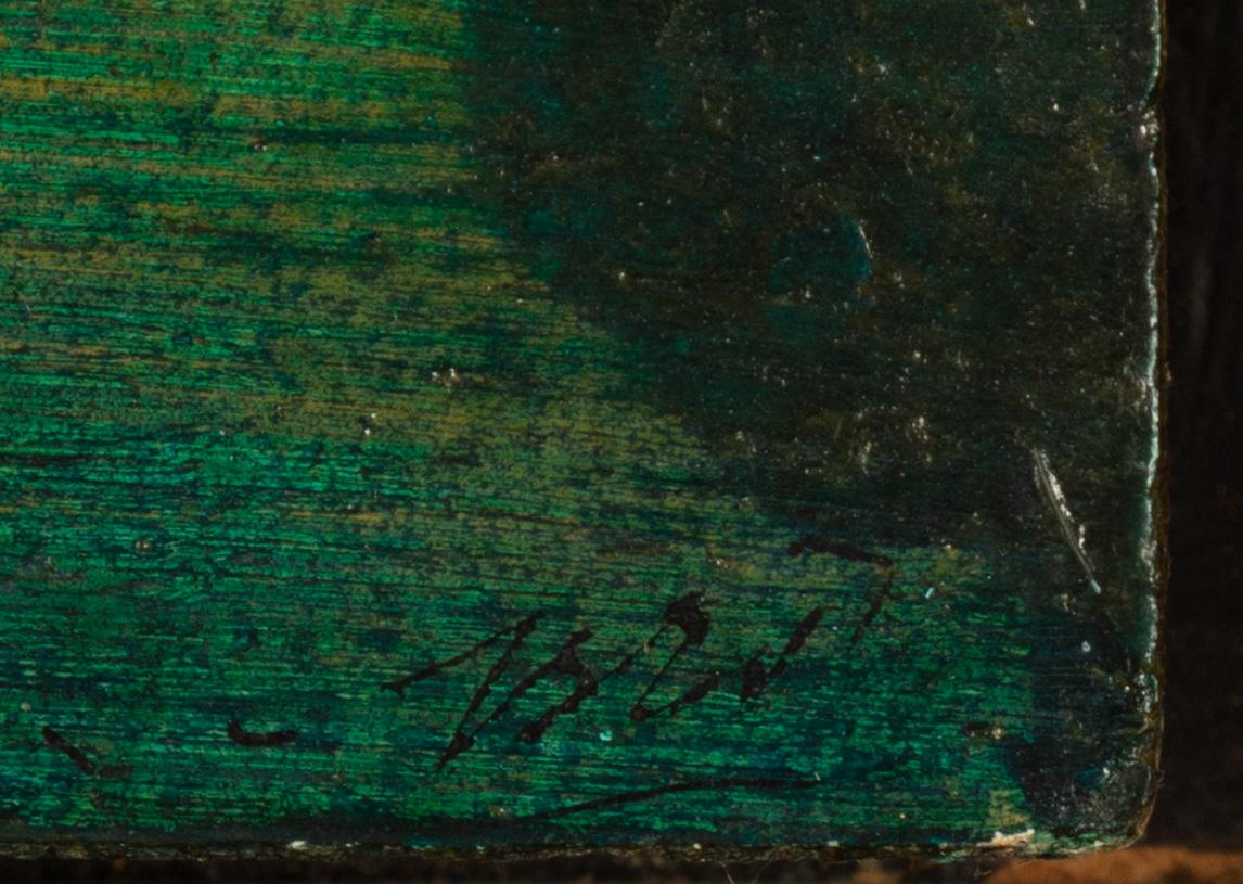 René Brô, "Paysage chinois avec ciel rouge”.