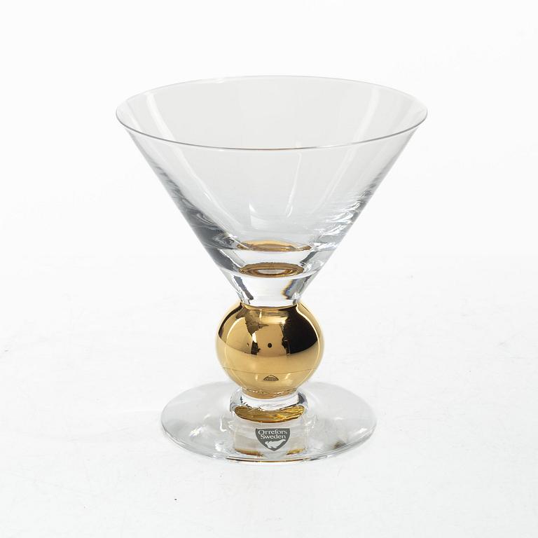 Gunnar Cyrén, Martini/champagne glasses, 7 pcs, “Nobel”, Orrefors.